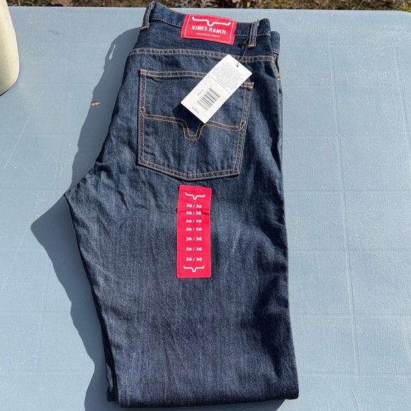 Kimes Ranch Men's Dark Blue Relaxed Jeans
